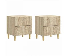 Naktinis staliukas 2 pcs Sonoma ąžuolas 43 x 34,5 x 48 cm