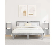 Naktinis staliukas 2 vnt. Pilka Sonoma 35 x 32 x 68,5 cm