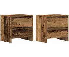 Šalia lovos spintelė 2 pcs Senas medis 45 x 34 x 44,5 cm