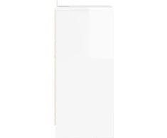 Naktinis staliukas Itin blizgi balta 40 x 30 x 67 cm