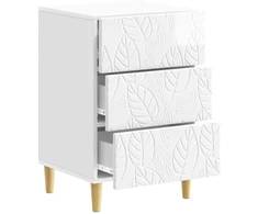 Naktinis staliukas Itin blizgi balta 43 x 39,5 x 66,5 cm