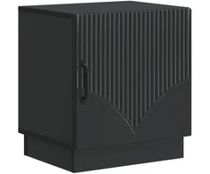 Naktinis staliukas Juoda 43 x 34,5 x 47 cm Apdirbta mediena