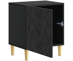 Naktinis staliukas Juoda 43 x 34,5 x 50 cm Apdirbta mediena