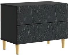 Naktinis staliukas Juoda 62 x 34,5 x 48 cm Apdirbta mediena