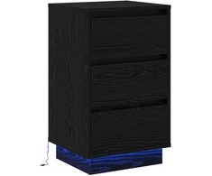 Šalia lovos spintelė Juodas ąžuolas 39 x 34,5 x 65 cm