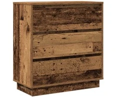 Šalia lovos spintelė su stalčių Senas medis 71 x 34,5 x 75 cm