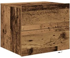 Šalia lovos spintelė su stalčių Senas medis 50 x 39 x 41 cm