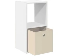 Naktinis staliukas 2 vnt. Balta 35 x 32 x 68,5 cm