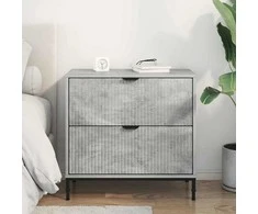 Naktinis staliukas su stalčių Betono pilka 63.5 x 36 x 61 cm