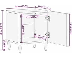 Šalia lovos spintelė Šviesiai rudas 80 x 50 x 40 cm