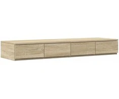 Lovos stalčiai su stalčių Sonoma ąžuolas 120 x 36,5 x 16,5 cm