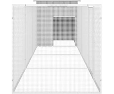 Narvas viščiukams, pilkas, 400x91x100cm, galvanizuotas plienas