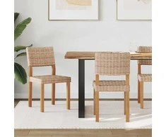 Valgomasis krėslas 2 pcs Natūrali 46 x 55 x 84 cm Kubu ratanas