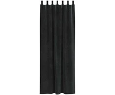 Užtemdymo užuolaidos 2 pcs Juoda 140 x 225 cm Aksomas