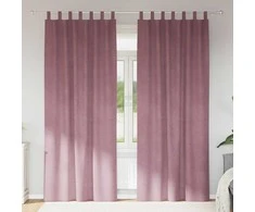 Užtemdymo užuolaidos 2 pcs Tamsiai rožinė 140 x 260 cm Aksomas
