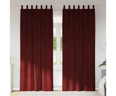 Užtemdymo užuolaidos 2 pcs Vyno raudona 140 x 245 cm Aksomas
