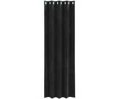 Užtemdymo užuolaidos 2 pcs Juoda 140 x 245 cm Aksomas
