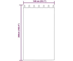 Užtemdymo užuolaidos 2 pcs Tamsiai mėlyna 140 x 260 cm Aksomas