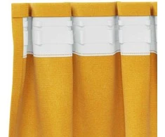 Užtemdymo užuolaidos 2 pcs Garučių geltona 140 x 175 cm Aksomas