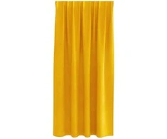 Užtemdymo užuolaidos 2 pcs Garučių geltona 140 x 175 cm Aksomas