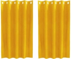 Užtemdymo užuolaidos 2 pcs Garučių geltona 140 x 140 cm Aksomas