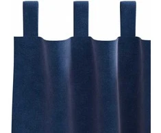 Užtemdymo užuolaidos 2 pcs Tamsiai mėlyna 140 x 175 cm Aksomas
