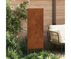 Sodo privatumo ekranas „Fretwork“ Rūdijanti 50 x 140 cm
