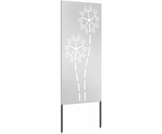 Sodo privatumo ekranas Sidabro 50 x 140 cm Nerūdijantis plienas