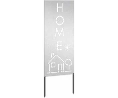 Sodo privatumo ekranas Sidabro 50 x 140 cm Nerūdijantis plienas
