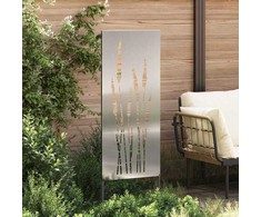 Sodo privatumo ekranas Gėlių Sidabro 50 x 140 cm
