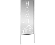 Sodo privatumo ekranas „Fretwork“ Sidabro 50 x 140 cm