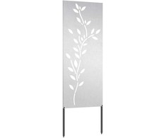 Sodo privatumo ekranas Sidabro 50 x 140 cm Nerūdijantis plienas