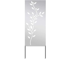 Sodo privatumo ekranas Sidabro 50 x 140 cm Nerūdijantis plienas