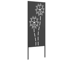 Sodo privatumo ekranas „Fretwork“ Juoda 50 x 140 cm