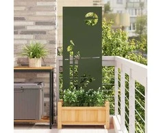 Sodo privatumo ekranas „Fretwork“ Alyvuogių žalia 50 x 140 cm