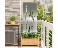 Nuotraukų rėmelis Sodo privatumo ekranas Sidabro 50 x 140 cm Nerūdijantis plienas