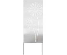 Nuotraukų rėmelis Sodo privatumo ekranas Sidabro 50 x 140 cm Nerūdijantis plienas