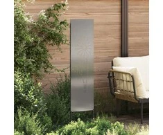 Sodo privatumo ekranas „Fretwork“ Sidabro 32 x 140 cm