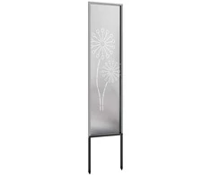 Sodo privatumo ekranas Sidabro 32 x 140 cm Nerūdijantis plienas