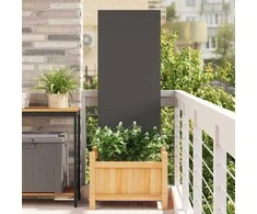 Nuotraukų rėmelis Sodo privatumo ekranas „Fretwork“ Juoda 50 x 140 cm