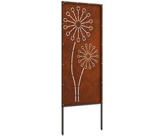 Nuotraukų rėmelis Sodo privatumo ekranas „Fretwork“ Rūdijanti 50 x 140 cm