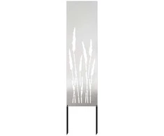Sodo privatumo ekranas Sidabro 32 x 140 cm Nerūdijantis plienas