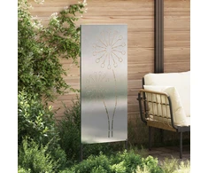 Nuotraukų rėmelis Sodo privatumo ekranas Sidabro 50 x 140 cm Nerūdijantis plienas