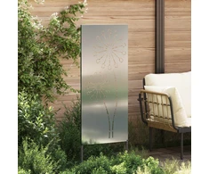Nuotraukų rėmelis Sodo privatumo ekranas „Fretwork“ Sidabro 50 x 140 cm