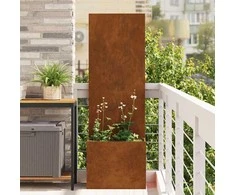 Sodo privatumo ekranas „Fretwork“ Rūdijanti 50 x 32 x 150 cm