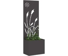 Sodo privatumo ekranas „Fretwork“ Juoda 50 x 150 cm
