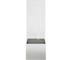 Sodo privatumo ekranas „Fretwork“ Sidabrinė 50 x 150 cm
