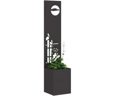 Sodo privatumo ekranas „Fretwork“ Juoda 32 x 150 cm