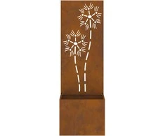 Sodo privatumo ekranas Gėlių Rūdijanti 50 x 32 x 150 cm