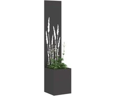 Sodo privatumo ekranas „Fretwork“ Juoda 32 x 32 x 150 cm